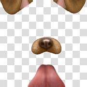 dog snapchat application, Snapchat Filter Dog Tongue transparent background PNG clipart