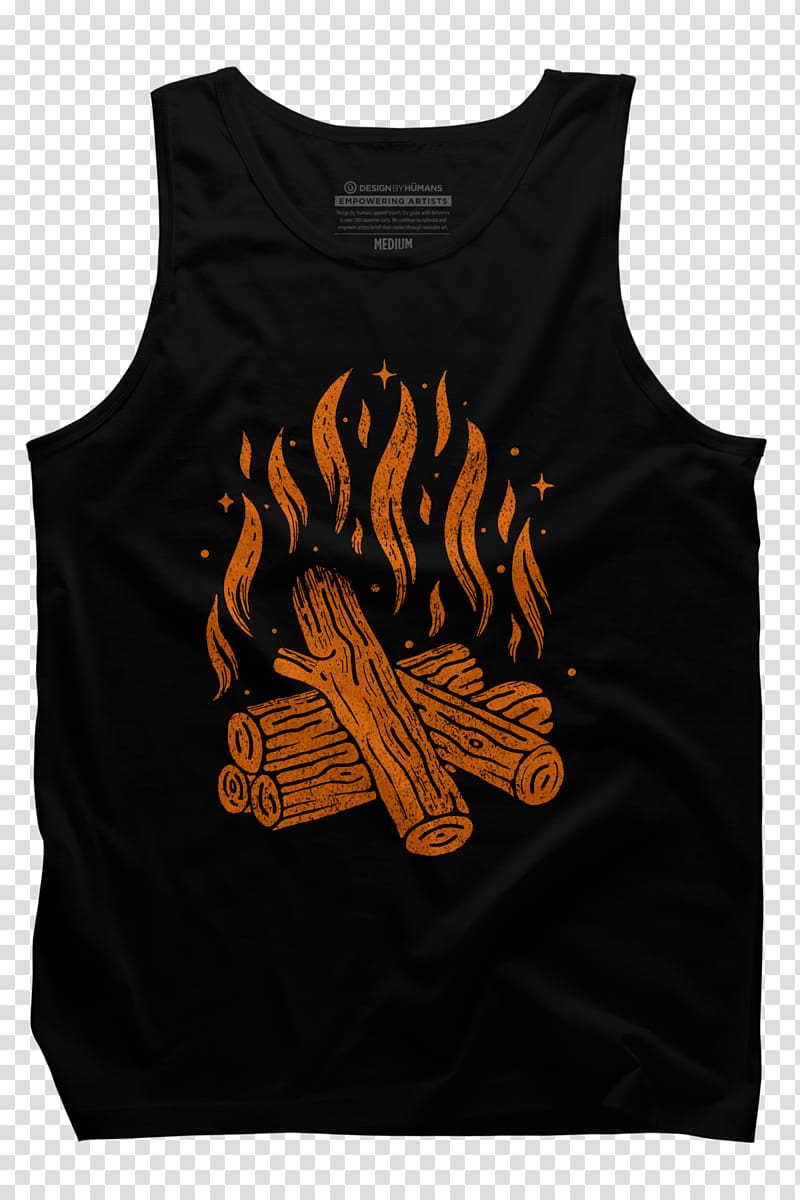 T-shirt Gilets Sleeveless shirt Polo shirt, bonfire hoodie transparent background PNG clipart