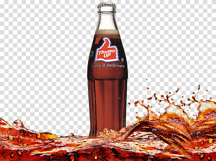 Thums Up soda bottle illustration, Coca-Cola Fizzy Drinks Beer Pepsi, cold drink transparent background PNG clipart