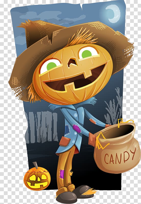 Halloween Jack-o\'-lantern Pumpkin , Halloween elements transparent background PNG clipart