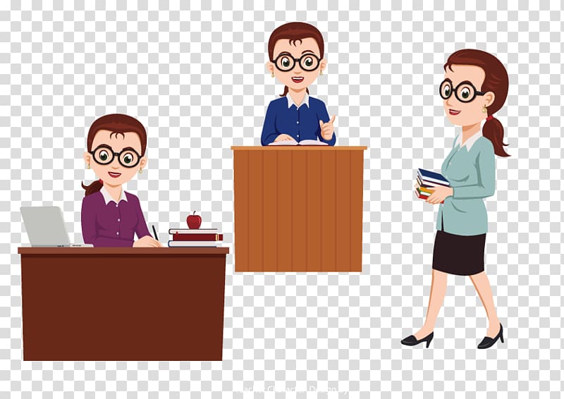 three teachers , Teachers Day School teacher, teacher transparent background PNG clipart