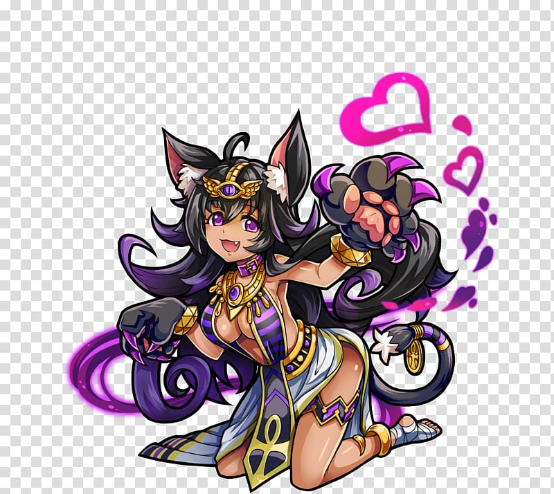 Monster Strike Bastet Egyptian Mau Puzzle & Dragons Video game, others transparent background PNG clipart