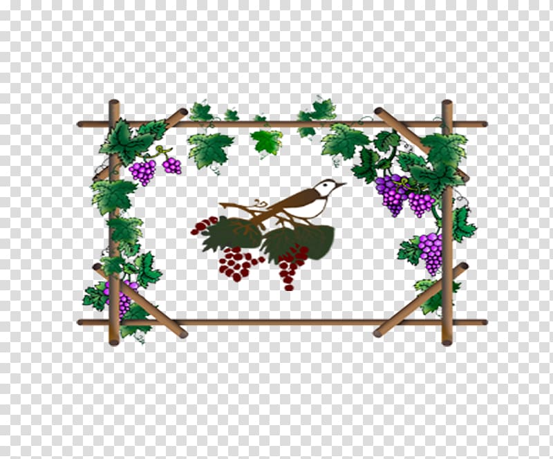 Grapevines Purple, Covered with purple grape vine transparent background PNG clipart