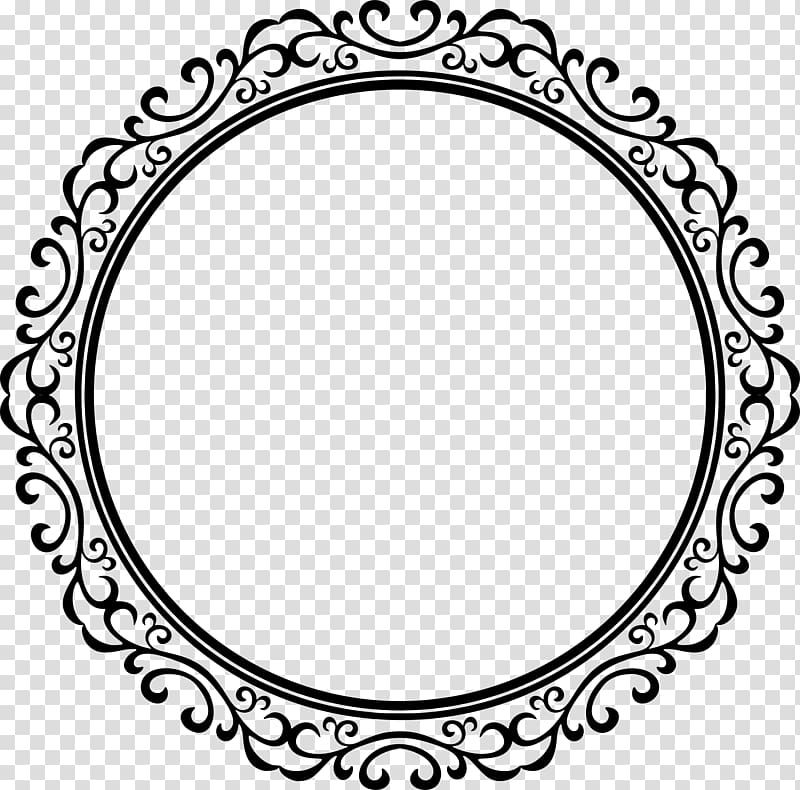 round black frame , Bumper sticker Zazzle Wedding invitation Label, continental atmospheric circular border ornamentat transparent background PNG clipart