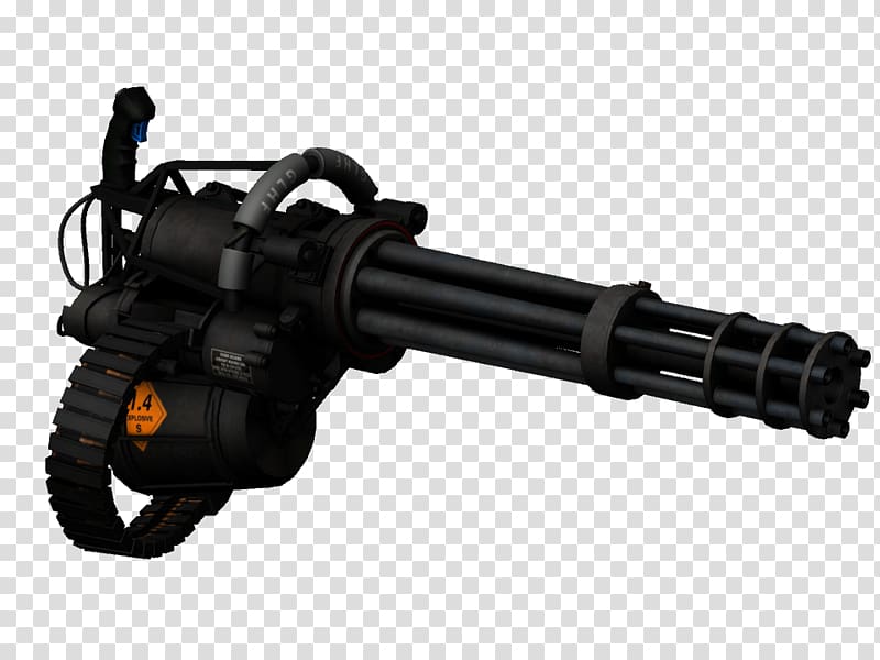 Payday 2 Machine gun Minigun Gatling gun Weapon, bulldozer transparent background PNG clipart