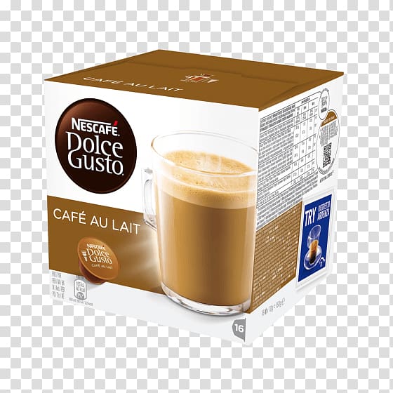 Dolce Gusto Café au lait Coffee Cappuccino Cafe, Coffee transparent background PNG clipart