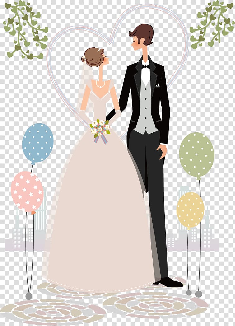 Christian views on marriage Wedding Illustration, Hand-painted wedding transparent background PNG clipart