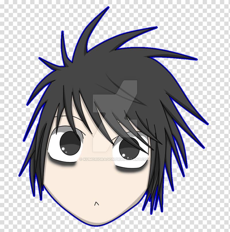 Eye Mangaka Cartoon Character , lawliet transparent background PNG clipart