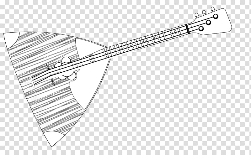 Balalaika Coloring book Line art Drawing Musical Instruments, musical instruments transparent background PNG clipart