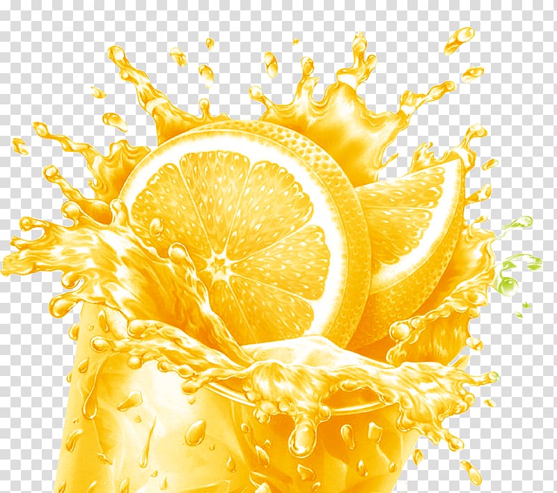 orange juice graphic art, Orange juice Old Fashioned Lemon, Orange Juice Ad transparent background PNG clipart