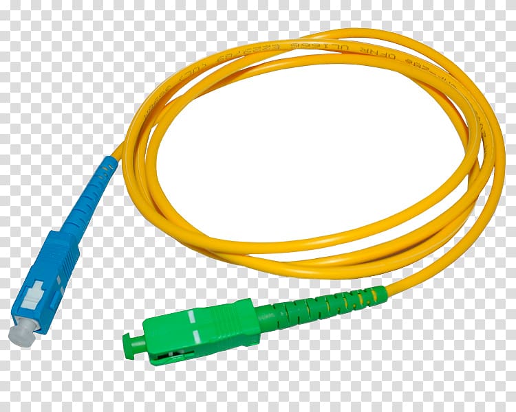 Optical fiber connector Patch cable Fiber optic patch cord Single-mode optical fiber, others transparent background PNG clipart