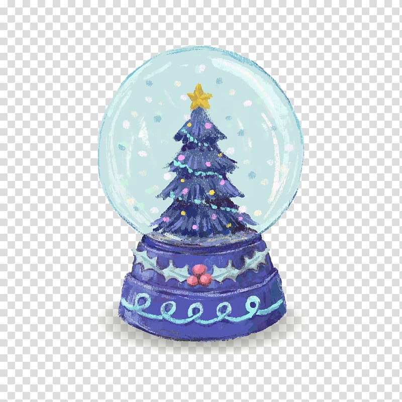 Santa Claus Christmas tree, Christmas tree crystal ball transparent background PNG clipart
