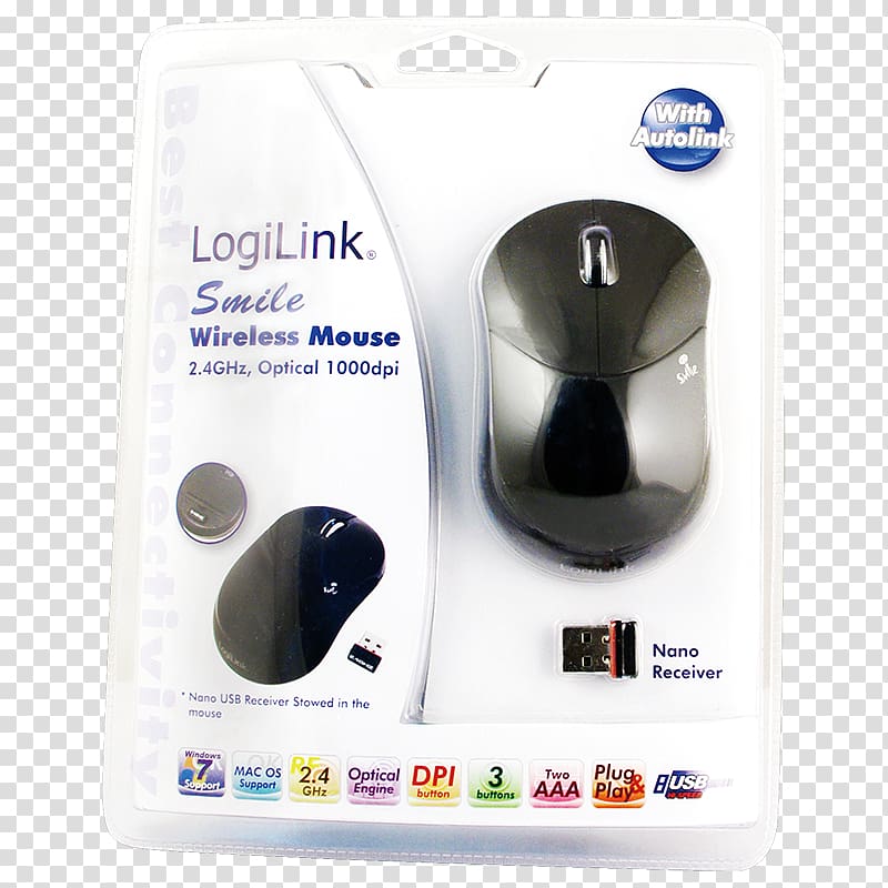 Computer mouse Optical mouse 2direct LogiLink Mini Smile Logitech Input Devices, Computer Mouse transparent background PNG clipart
