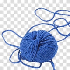 ball of blue yarn, Ball Of Blue Wool transparent background PNG clipart
