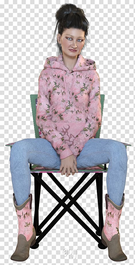 Outerwear Sitting Pink M Chair RTV Pink, country girl transparent background PNG clipart