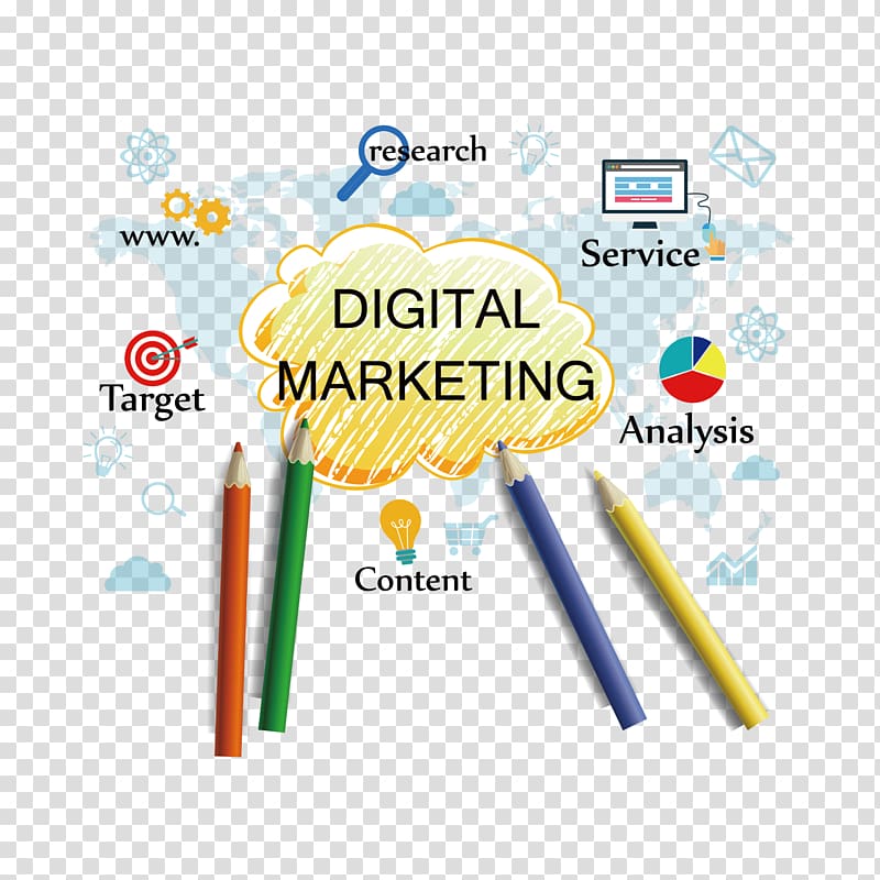 Digital marketing Social media marketing Search engine optimization Business, map and color pen transparent background PNG clipart