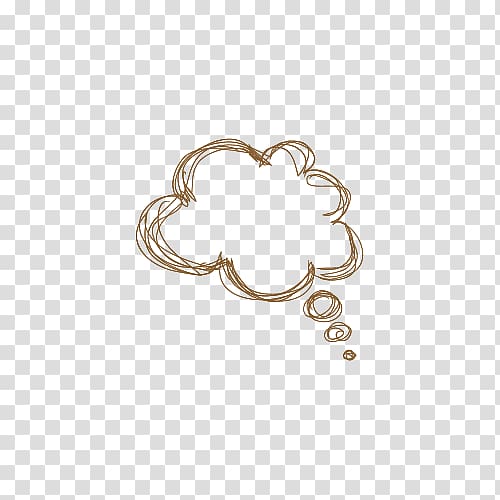 cloud conversation bubble , Hand-painted ideas cloud material transparent background PNG clipart