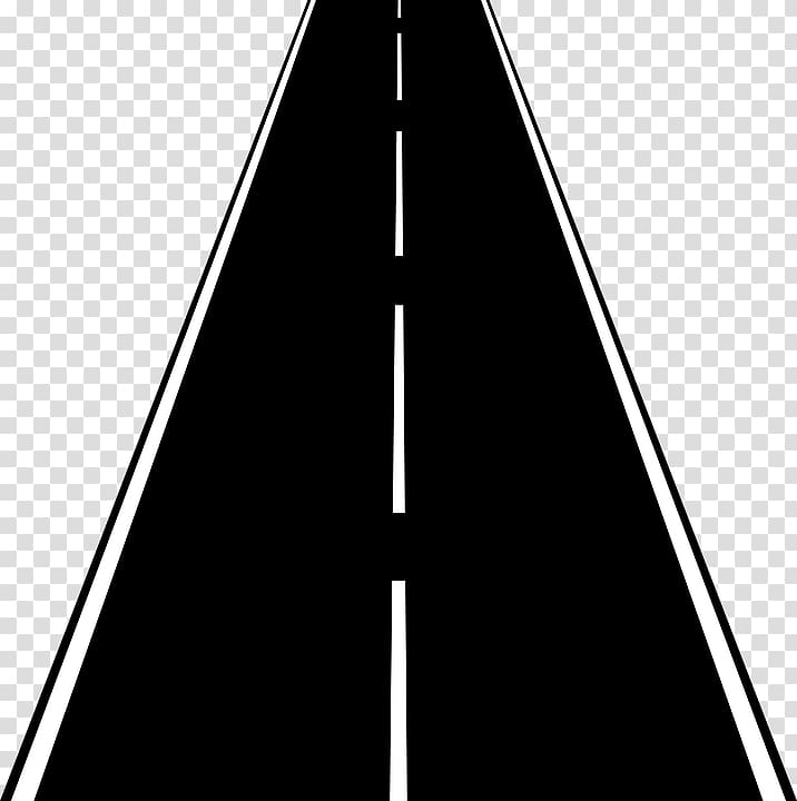 Black and white Structure Triangle, Road transparent background PNG clipart