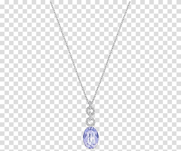 Earring Locket Necklace Jewellery Swarovski AG, Swarovski jewelry women necklace purple transparent background PNG clipart