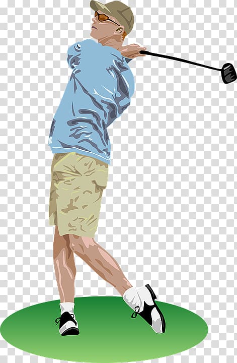 Golf club Golf course , Cartoon blond hair motion yellow background transparent background PNG clipart