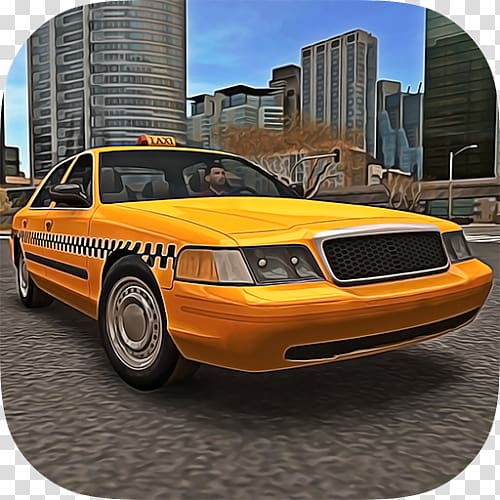 Taxi Sim 2016 Simulation Video Game Yellow cab, taxi transparent background PNG clipart