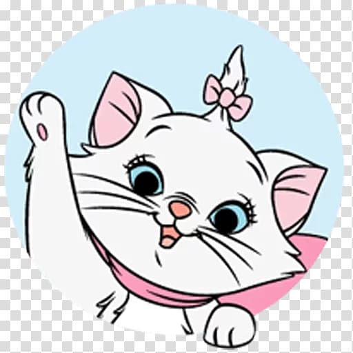 Aristocats Marie illustration, Marie Cat Drawing , Mary, white,  mammal, animals png