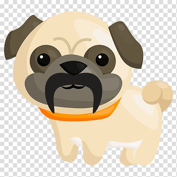 Pug Puppy Dog breed Companion dog Emoji, puppy transparent background PNG clipart