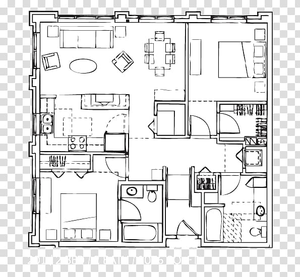 Eden Hill Apartments Floor plan Studio apartment Technical drawing, Rental Homes Luxury Homes transparent background PNG clipart