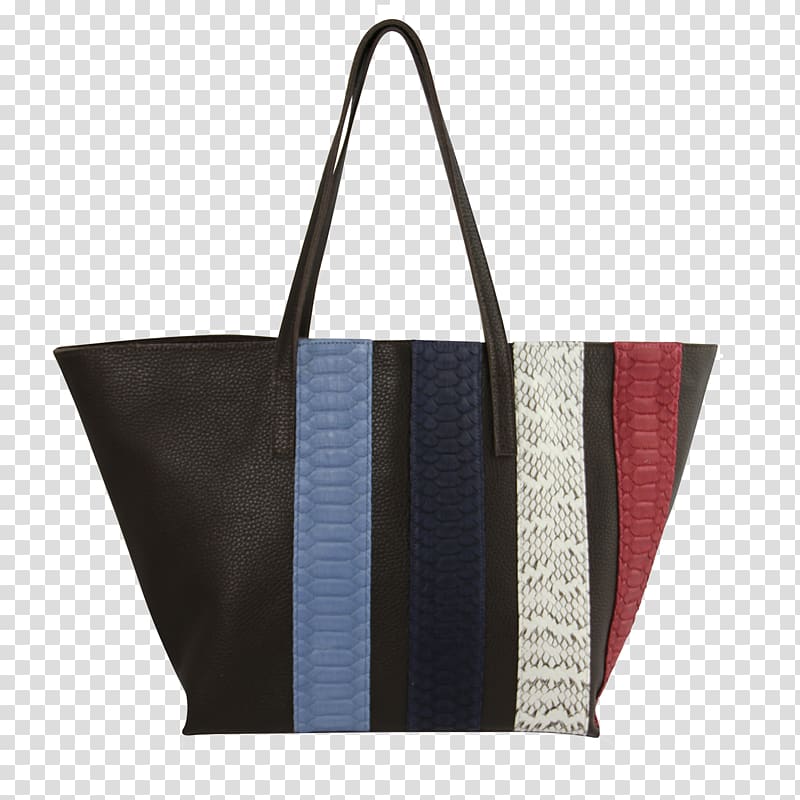 Tote bag Paige Gamble Leather Handbag, brown stripes transparent background PNG clipart