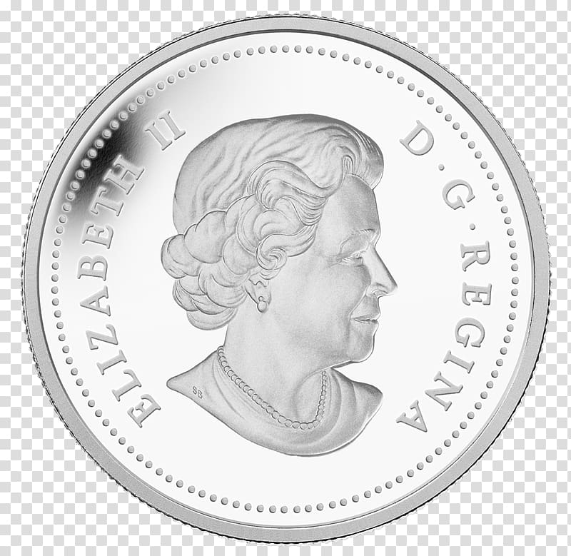 Canada Royal Canadian Mint Silver coin Dime, silver coins transparent background PNG clipart