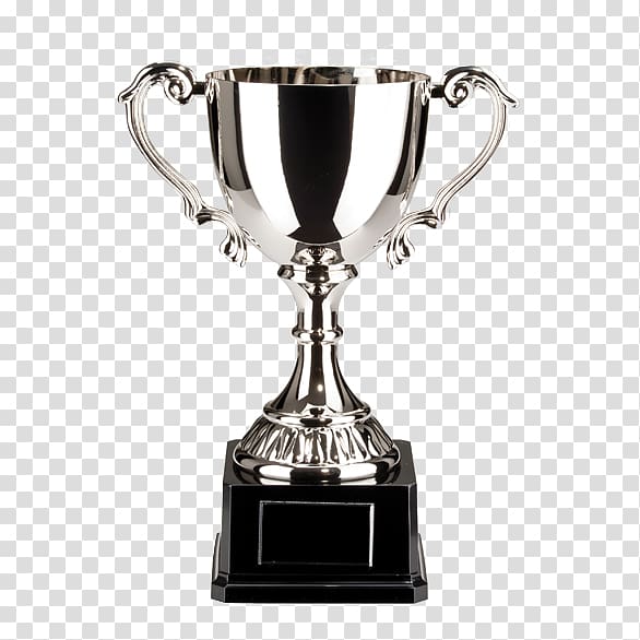 Trophy Cup Silver Plating Award, Trophy transparent background PNG clipart