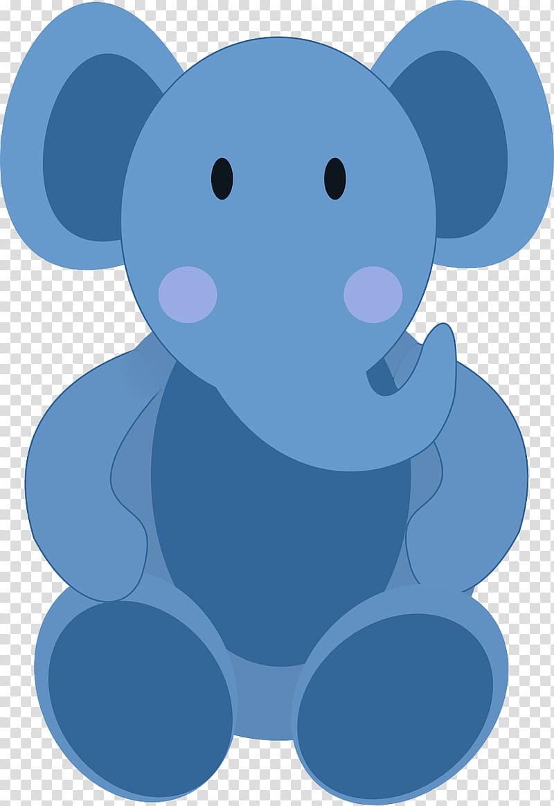 Infant Boy , Blue Elephant transparent background PNG clipart