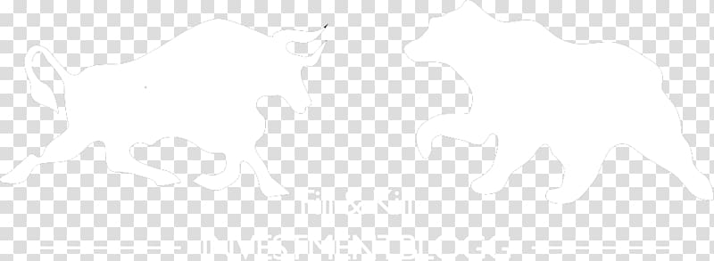 White Font, Bull and bear transparent background PNG clipart