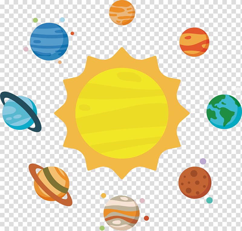 painting of sun, Solar System Planet , Astronomy solar system transparent background PNG clipart