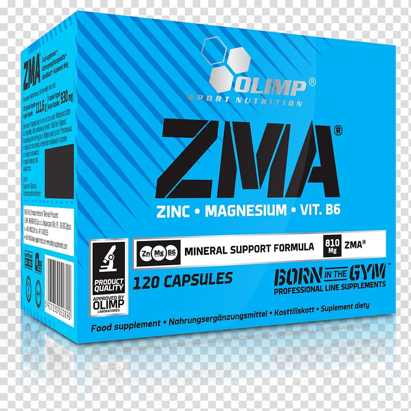 Dietary supplement ZMA Vitamin B-6 Sports nutrition, qualité transparent background PNG clipart