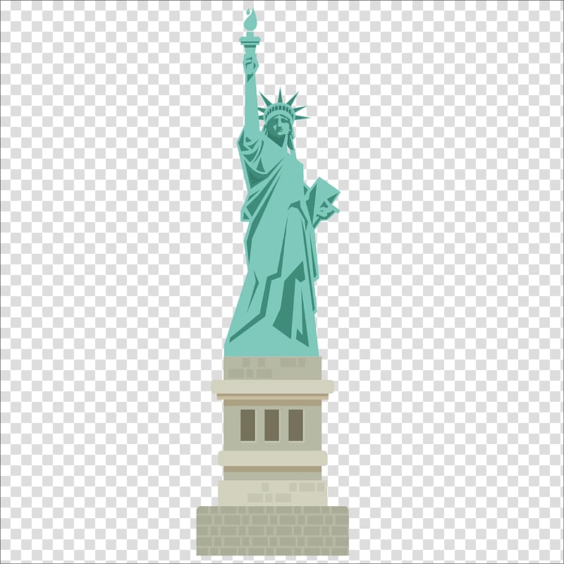Statue of Liberty, New York art, Statue of Liberty, Flat US Statue of Liberty transparent background PNG clipart