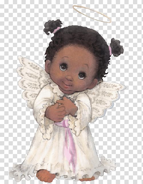 Precious Moments, Inc. Black Angel African American Art, angel transparent background PNG clipart