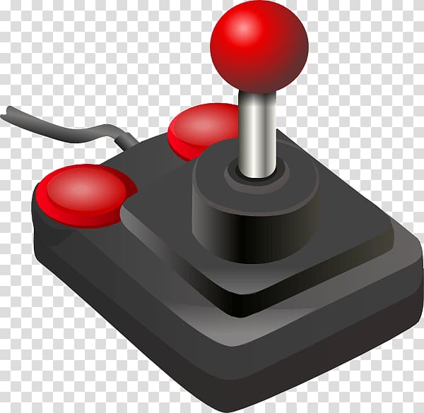 black and red joystick illustration, Joystick transparent background PNG clipart