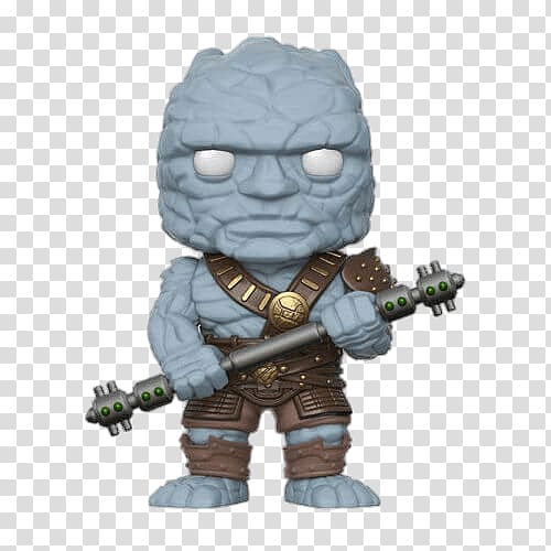 gray and brown Thor character illustration, Korg Puppet Thor transparent background PNG clipart