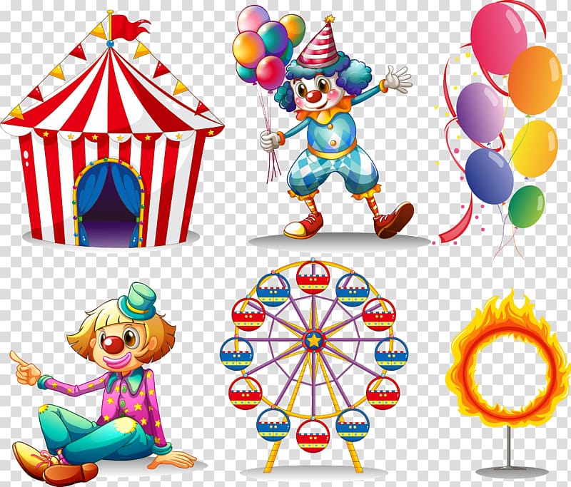 Joker Clown illustration Illustration, circus transparent background PNG clipart