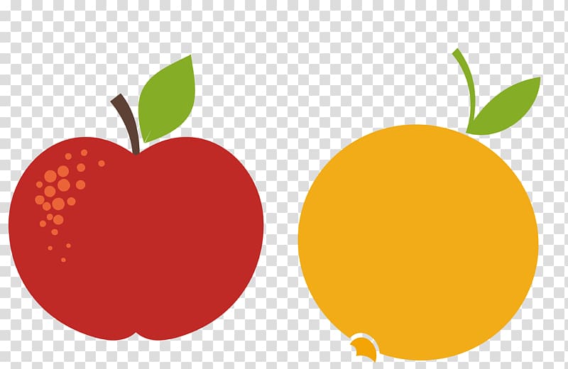 Apple Orange Red, red and yellow apples oranges transparent background PNG clipart