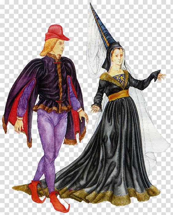 Middle Ages 15th century Costume Gothic art Стиль одежды, suit transparent background PNG clipart