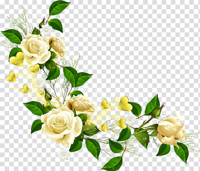 rose border clip art