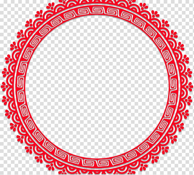 Circle Red, Red edge transparent background PNG clipart