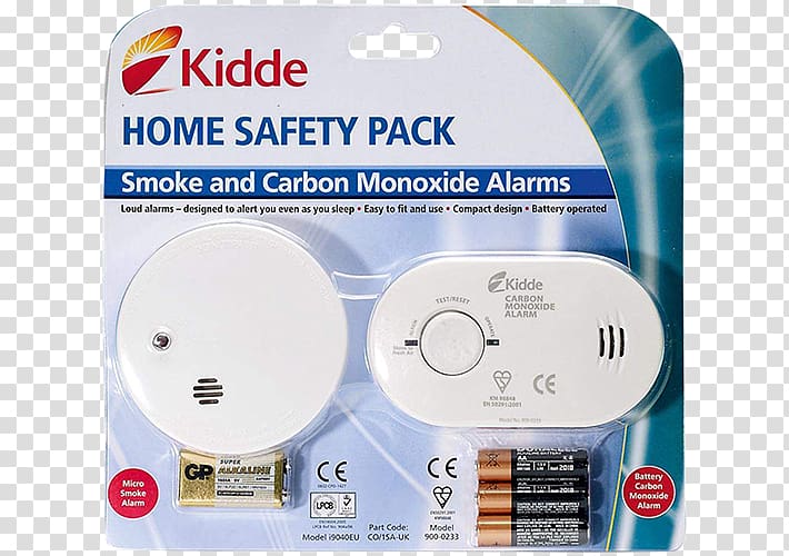 Carbon monoxide detector Kidde Smoke detector Alarm device, Smoke Alarm transparent background PNG clipart