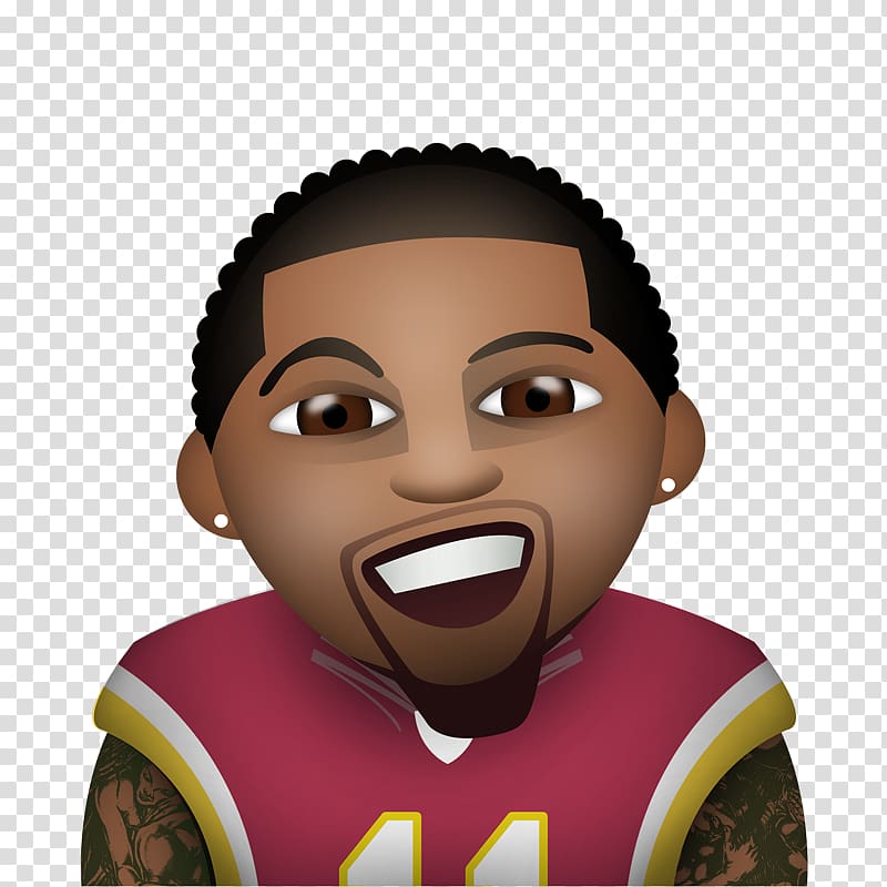 Emoji NFL Black Text messaging Cincinnati Bengals, African American men transparent background PNG clipart