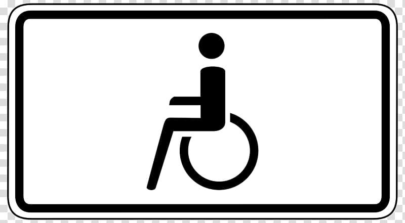 Onderbord Disability Signage Wheelchair , handicap sign transparent background PNG clipart