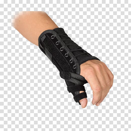 Thumb Wrist brace Spica splint, hand transparent background PNG clipart