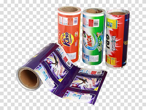 Packaging and labeling Laundry Detergent Plastic Aluminum can, cinema roll transparent background PNG clipart