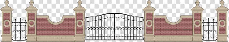 Gate Wall Fence Wrought iron, Community gate transparent background PNG clipart